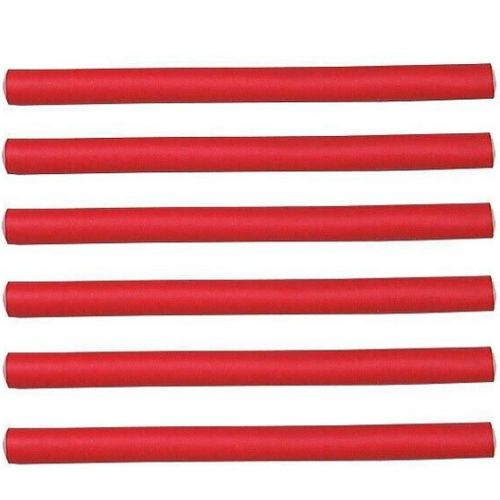 FLEX CURLER Flexible Lockenwickler 18cm - 12mm rot 6Stk